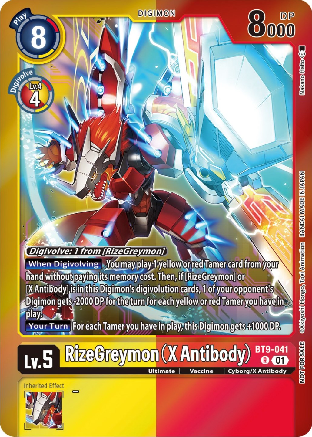 RizeGreymon (X Antibody) [BT9-041] (Event Pack 5) [X Record Promos] | Shuffle n Cut Hobbies & Games