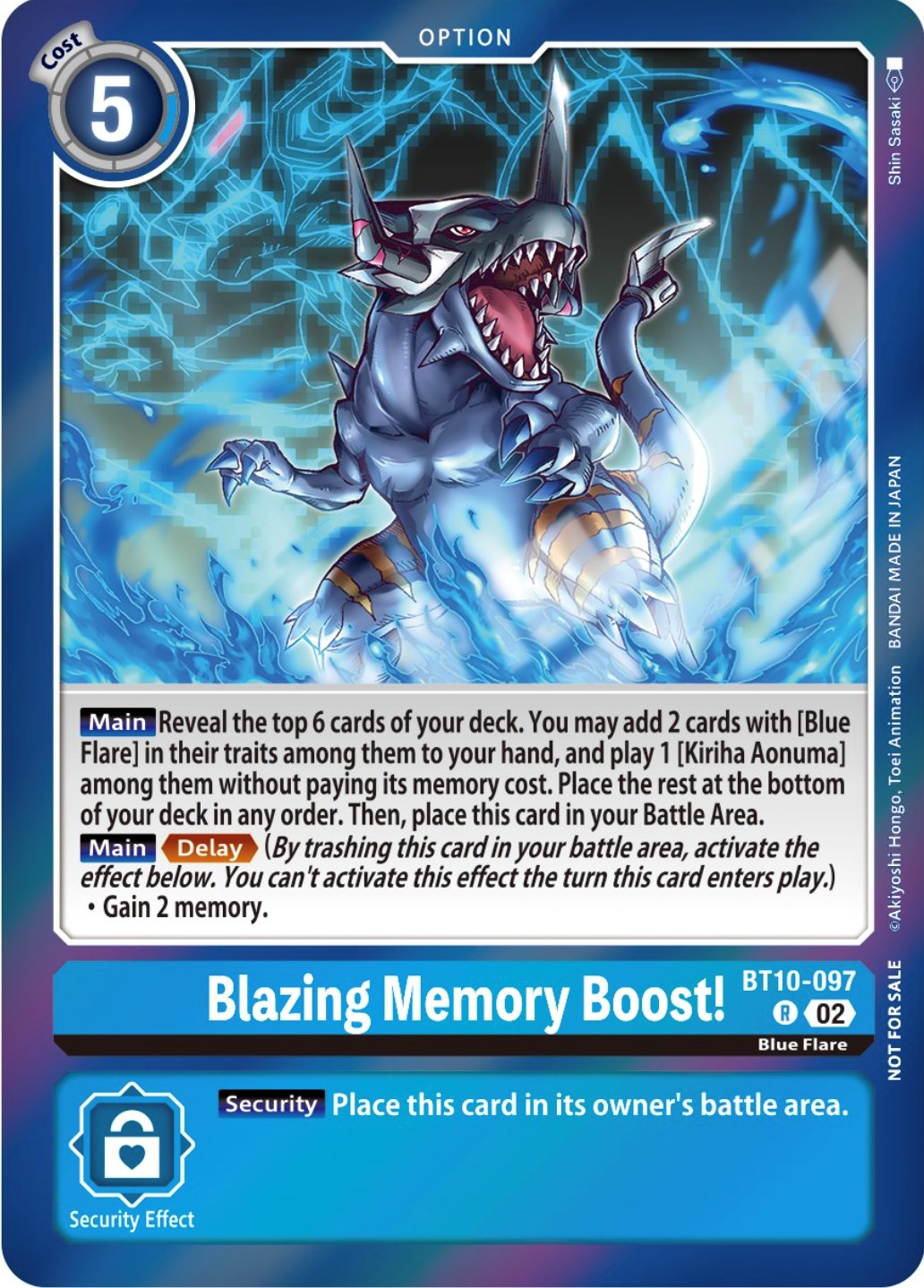 Blazing Memory Boost! [BT10-097] (Event Pack 5) [Xros Encounter Promos] | Shuffle n Cut Hobbies & Games