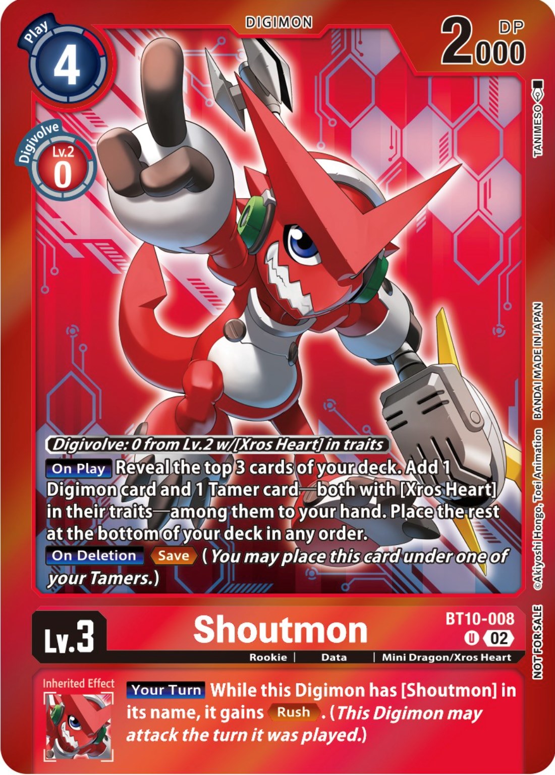 Shoutmon [BT10-008] (Event Pack 5) [Xros Encounter Promos] | Shuffle n Cut Hobbies & Games