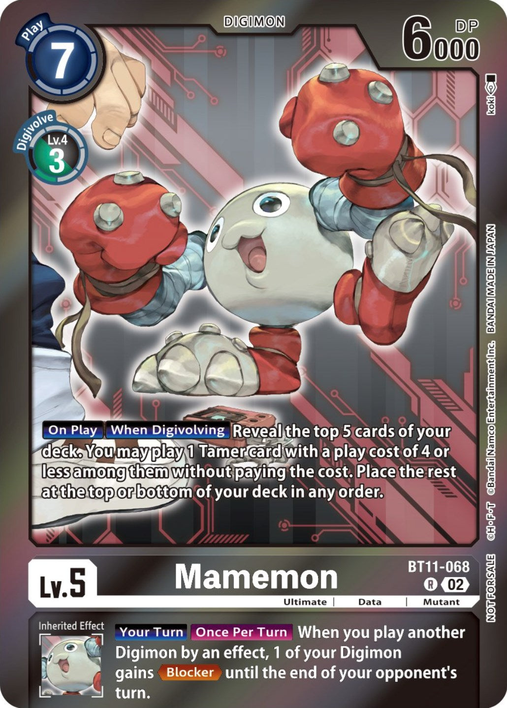 Mamemon [BT11-068] (Event Pack 5) [Dimensional Phase Promos] | Shuffle n Cut Hobbies & Games