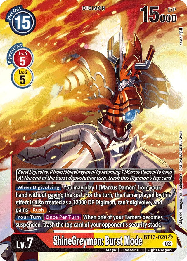 Shinegreymon: Burst Mode [BT13-020] [Versus Royal Knights Booster] | Shuffle n Cut Hobbies & Games