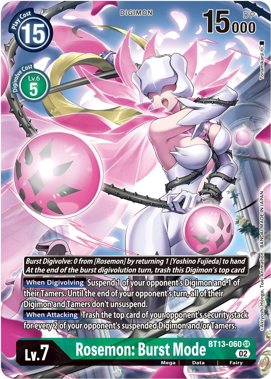 Rosemon: Burst Mode [BT13-060] (Alternate Art) [Versus Royal Knights Booster] | Shuffle n Cut Hobbies & Games