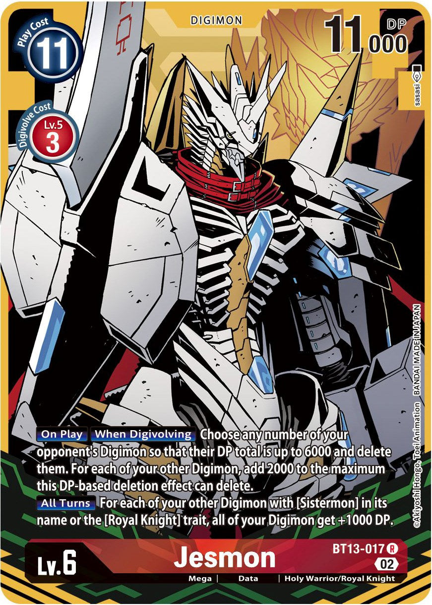 Jesmon [BT13-017] (Alternate Art) [Versus Royal Knights Booster] | Shuffle n Cut Hobbies & Games