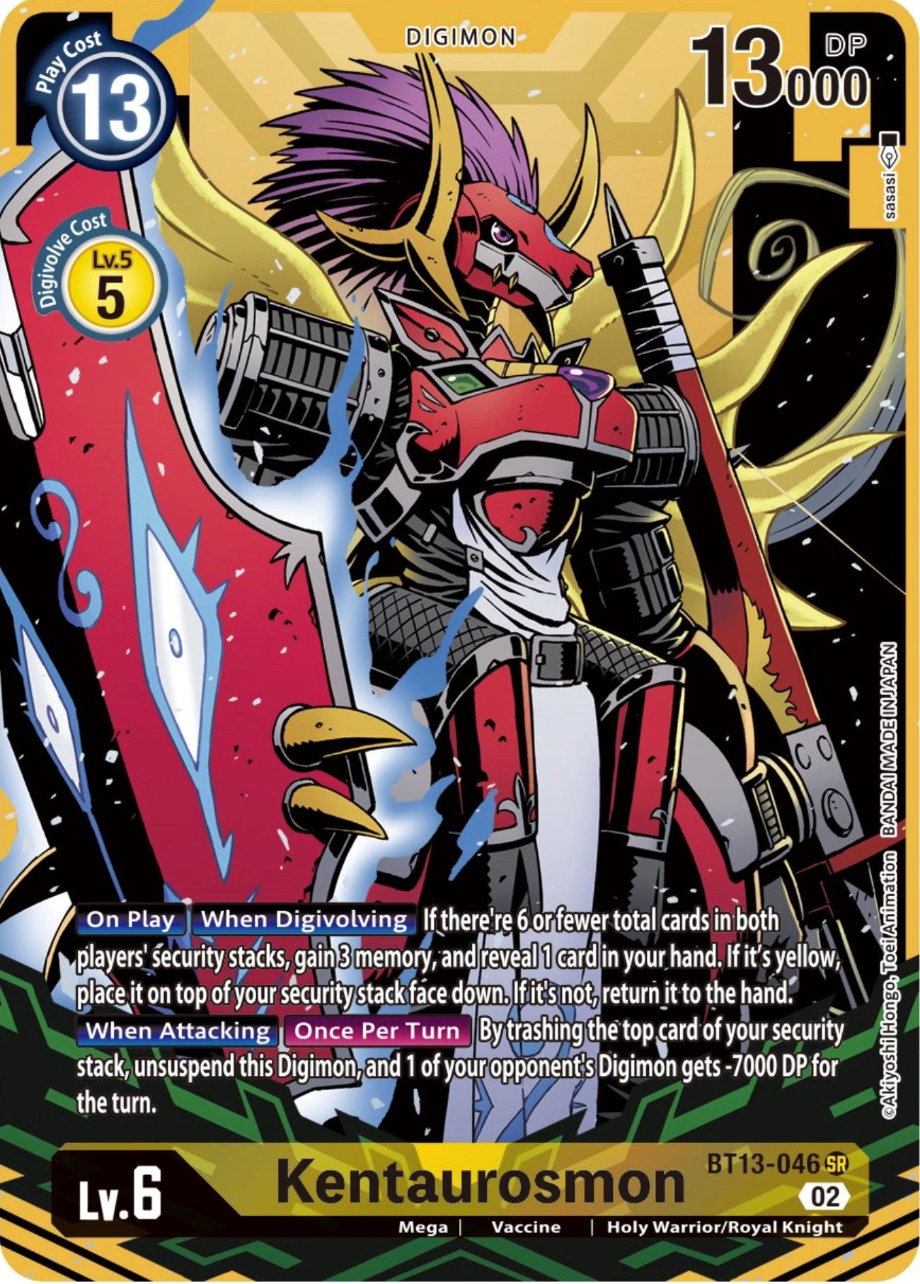 Kentaurosmon [BT13-046] (Alternate Art) [Versus Royal Knights Booster] | Shuffle n Cut Hobbies & Games