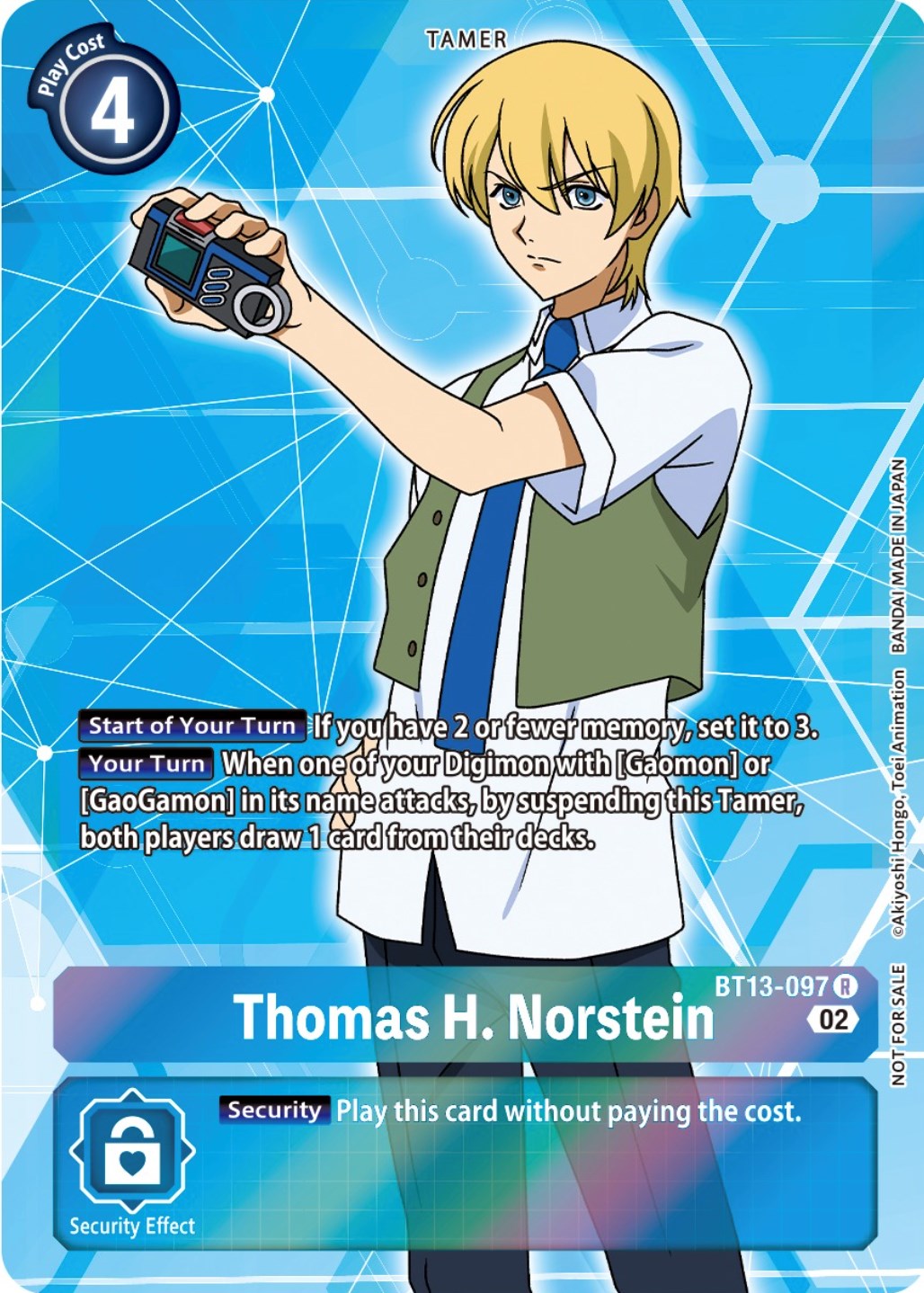 Thomas H. Norstein [BT13-097] (Box Topper) [Versus Royal Knights Booster] | Shuffle n Cut Hobbies & Games