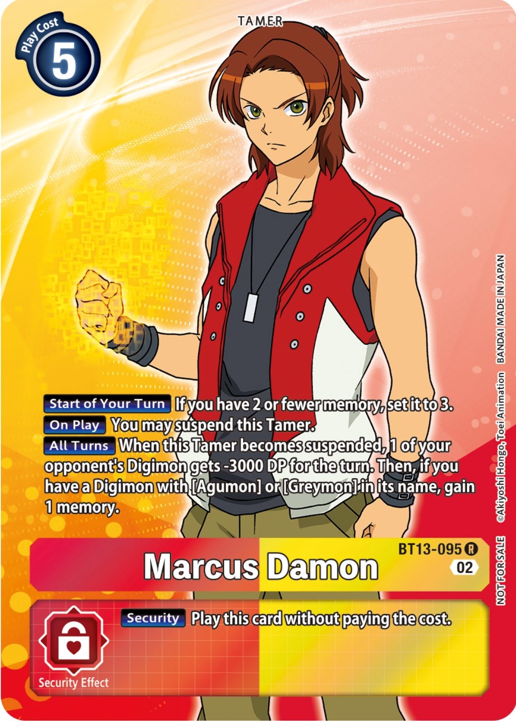 Marcus Damon [BT13-095] (Box Topper) [Versus Royal Knights Booster] | Shuffle n Cut Hobbies & Games