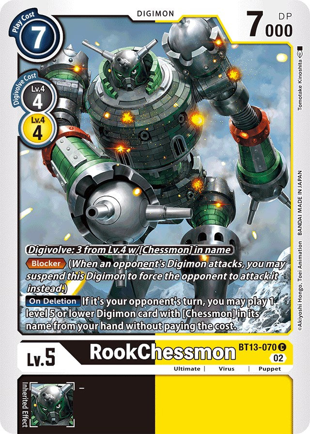 RookChessmon [BT13-070] [Versus Royal Knights Booster] | Shuffle n Cut Hobbies & Games