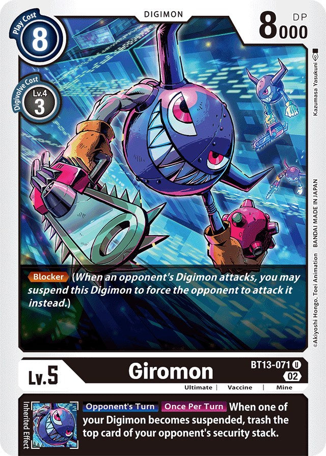 Giromon [BT13-071] [Versus Royal Knights Booster] | Shuffle n Cut Hobbies & Games