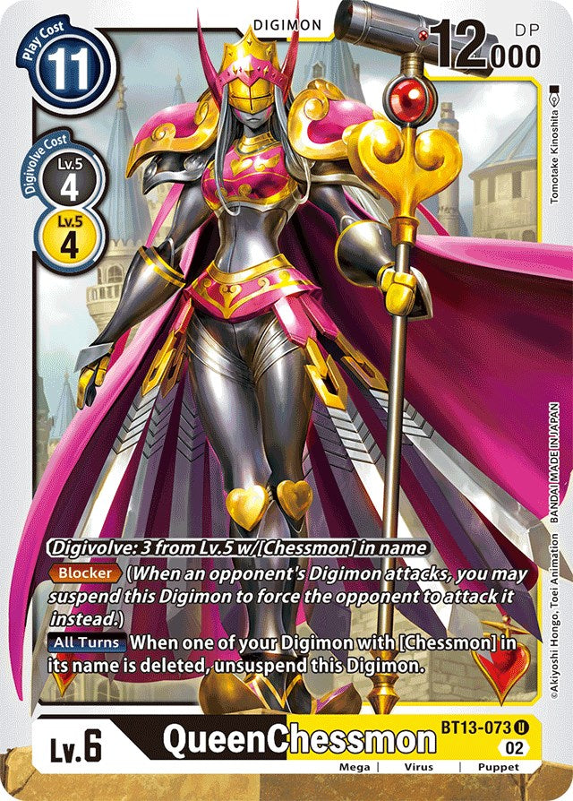 QueenChessmon [BT13-073] [Versus Royal Knights Booster] | Shuffle n Cut Hobbies & Games