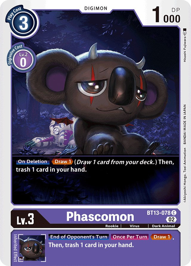 Phascomon [BT13-078] [Versus Royal Knights Booster] | Shuffle n Cut Hobbies & Games