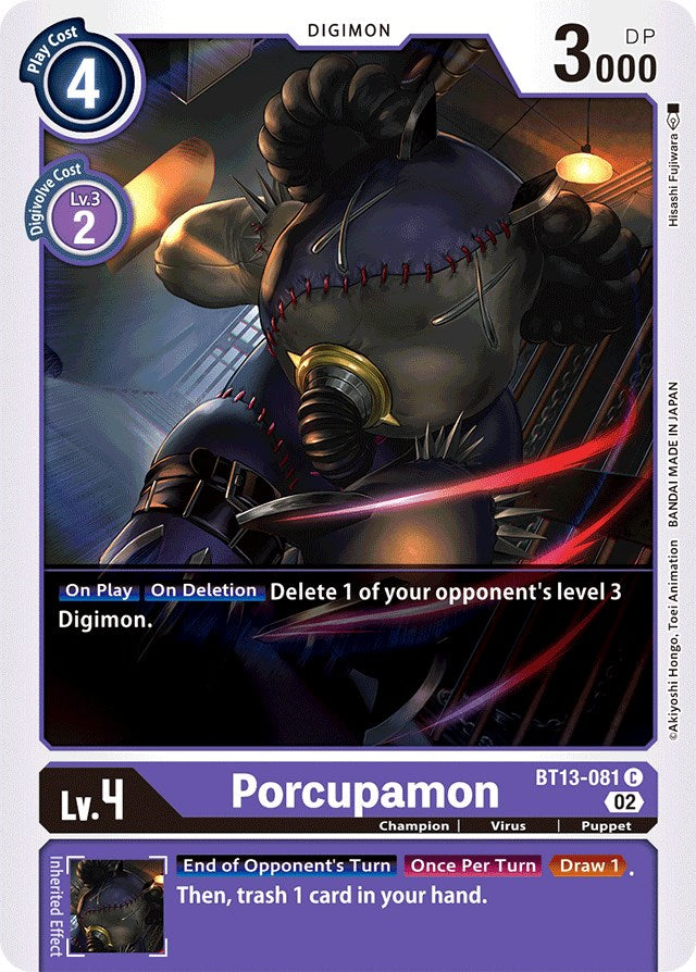 Porcupamon [BT13-081] [Versus Royal Knights Booster] | Shuffle n Cut Hobbies & Games