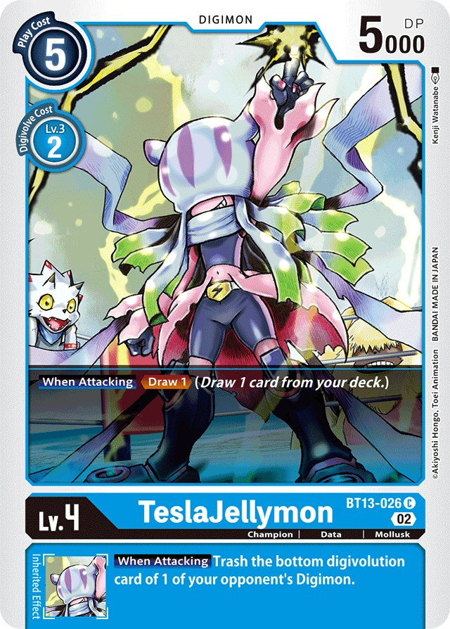 TeslaJellymon [BT13-026] [Versus Royal Knights Booster] | Shuffle n Cut Hobbies & Games