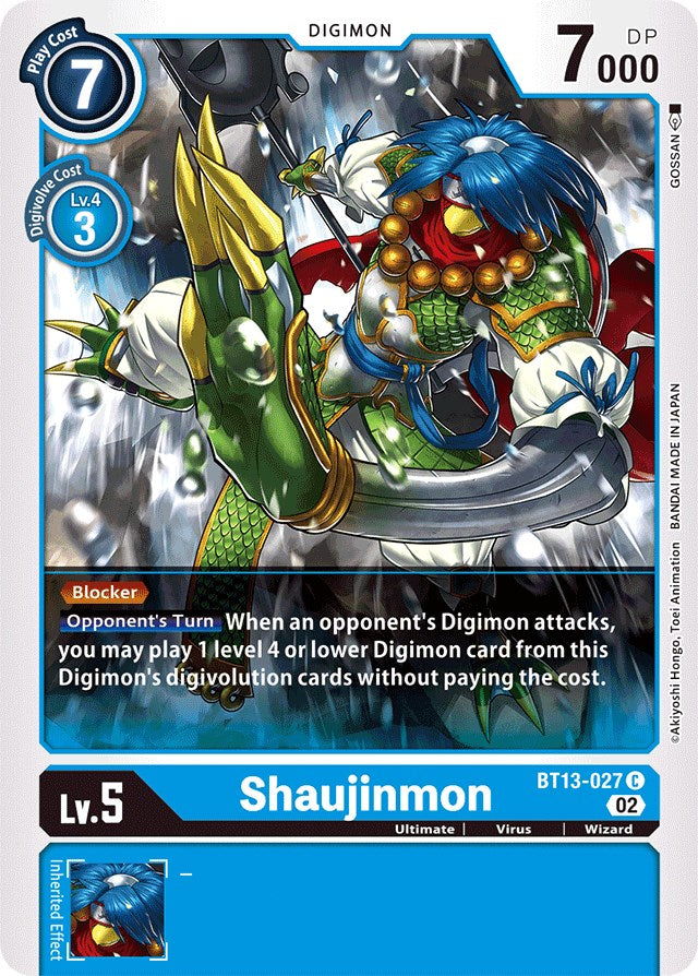 Shaujinmon [BT13-027] [Versus Royal Knights Booster] | Shuffle n Cut Hobbies & Games