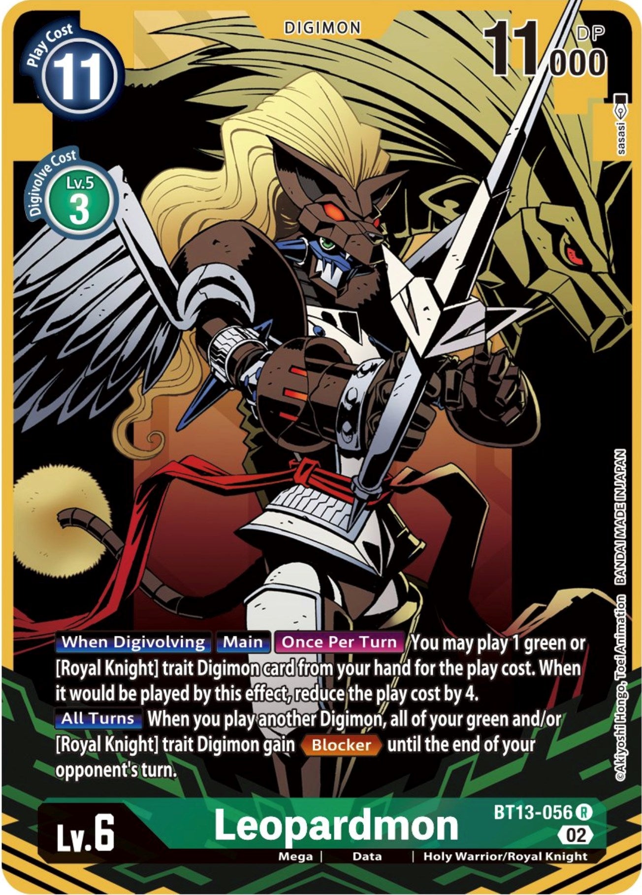 Leopardmon [BT13-056] (Alternate Art) [Versus Royal Knights Booster] | Shuffle n Cut Hobbies & Games