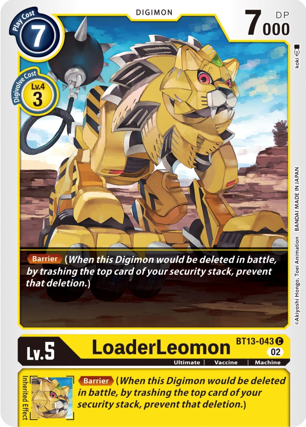 LoaderLeomon [BT13-043] [Versus Royal Knights Booster] | Shuffle n Cut Hobbies & Games