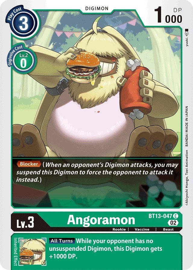 Angoramon [BT13-047] [Versus Royal Knights Booster] | Shuffle n Cut Hobbies & Games