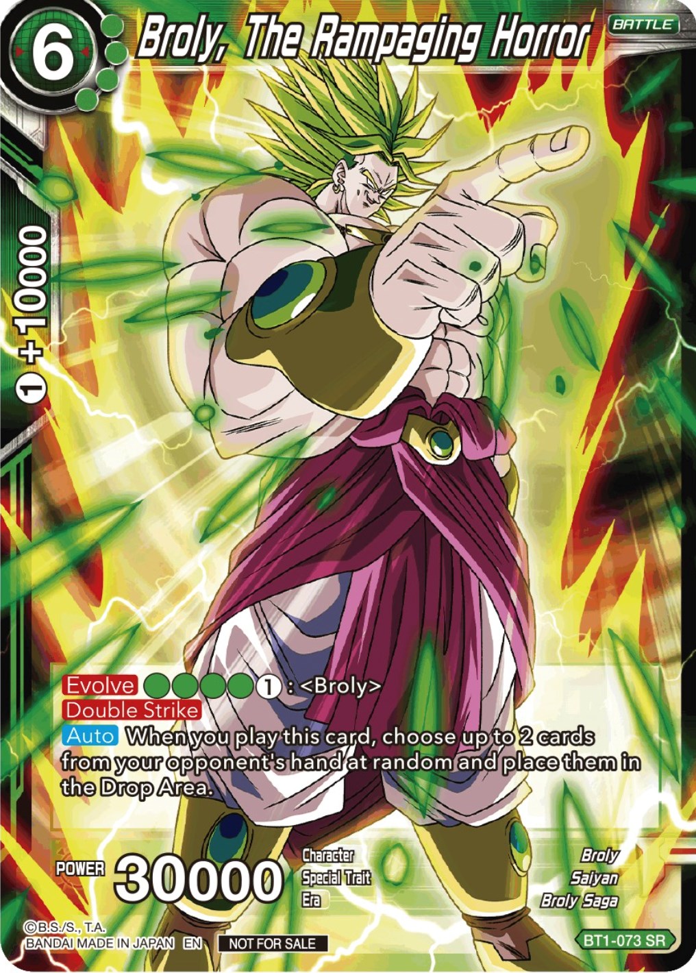 Broly, The Rampaging Horror (Gen Con 2023) (BT1-073) [Promotion Cards] | Shuffle n Cut Hobbies & Games