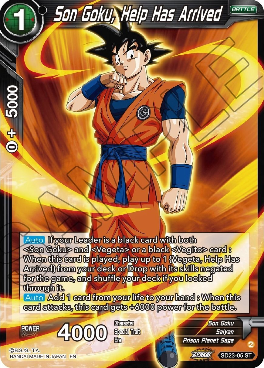 Son Goku, Help Has Arrived (SD23-05) [Critical Blow] | Shuffle n Cut Hobbies & Games