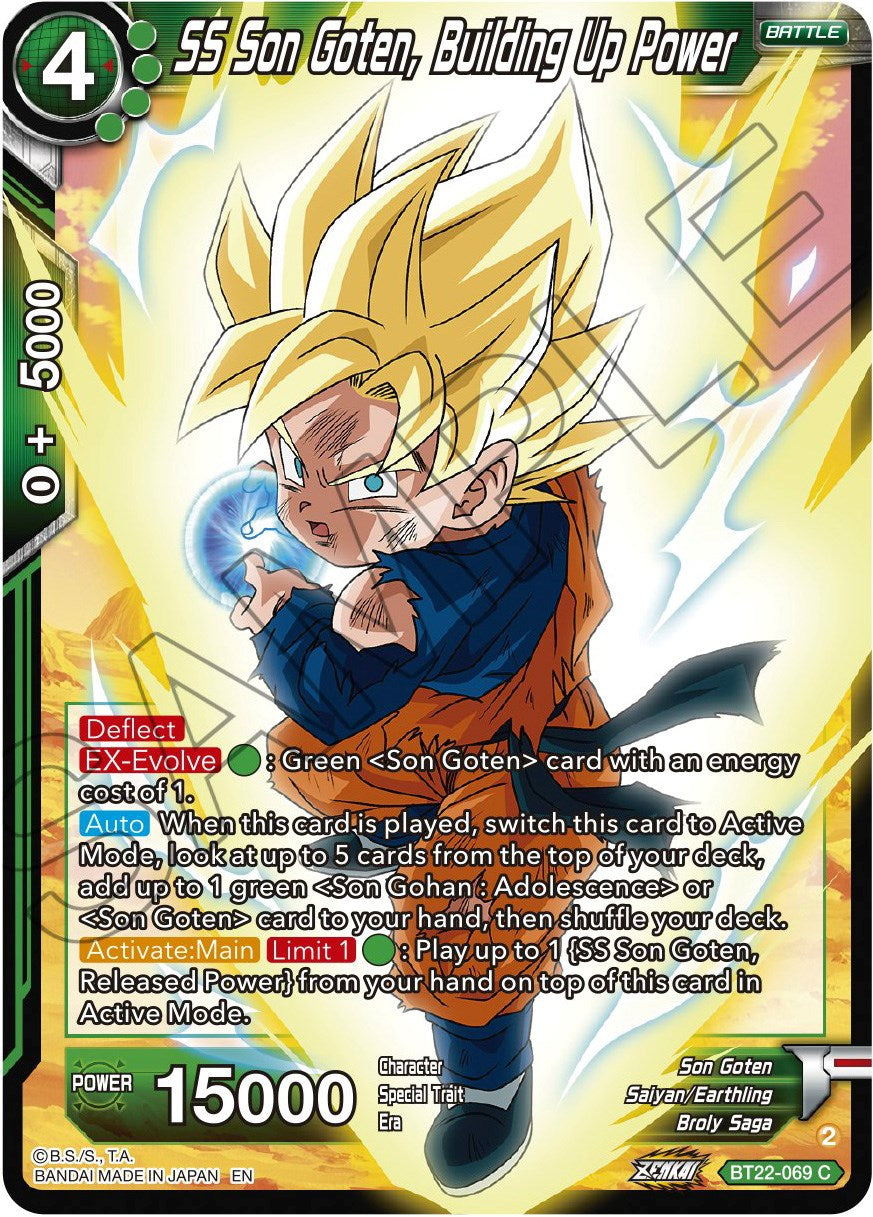 SS Son Goten, Building Up Power (BT22-069) [Critical Blow] | Shuffle n Cut Hobbies & Games