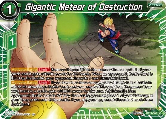 Gigantic Meteor of Destruction (BT22-060) [Critical Blow] | Shuffle n Cut Hobbies & Games