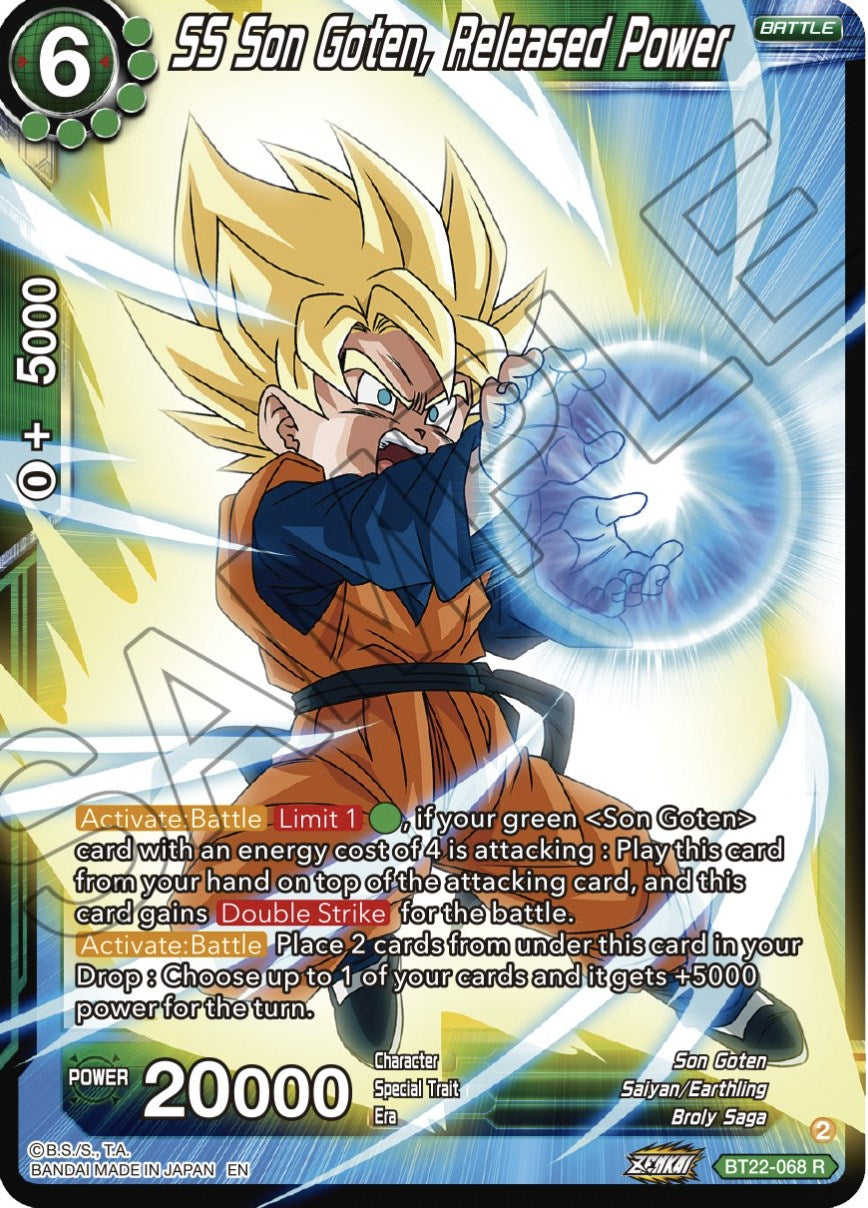 SS Son Goten, Released Power (BT22-068) [Critical Blow] | Shuffle n Cut Hobbies & Games