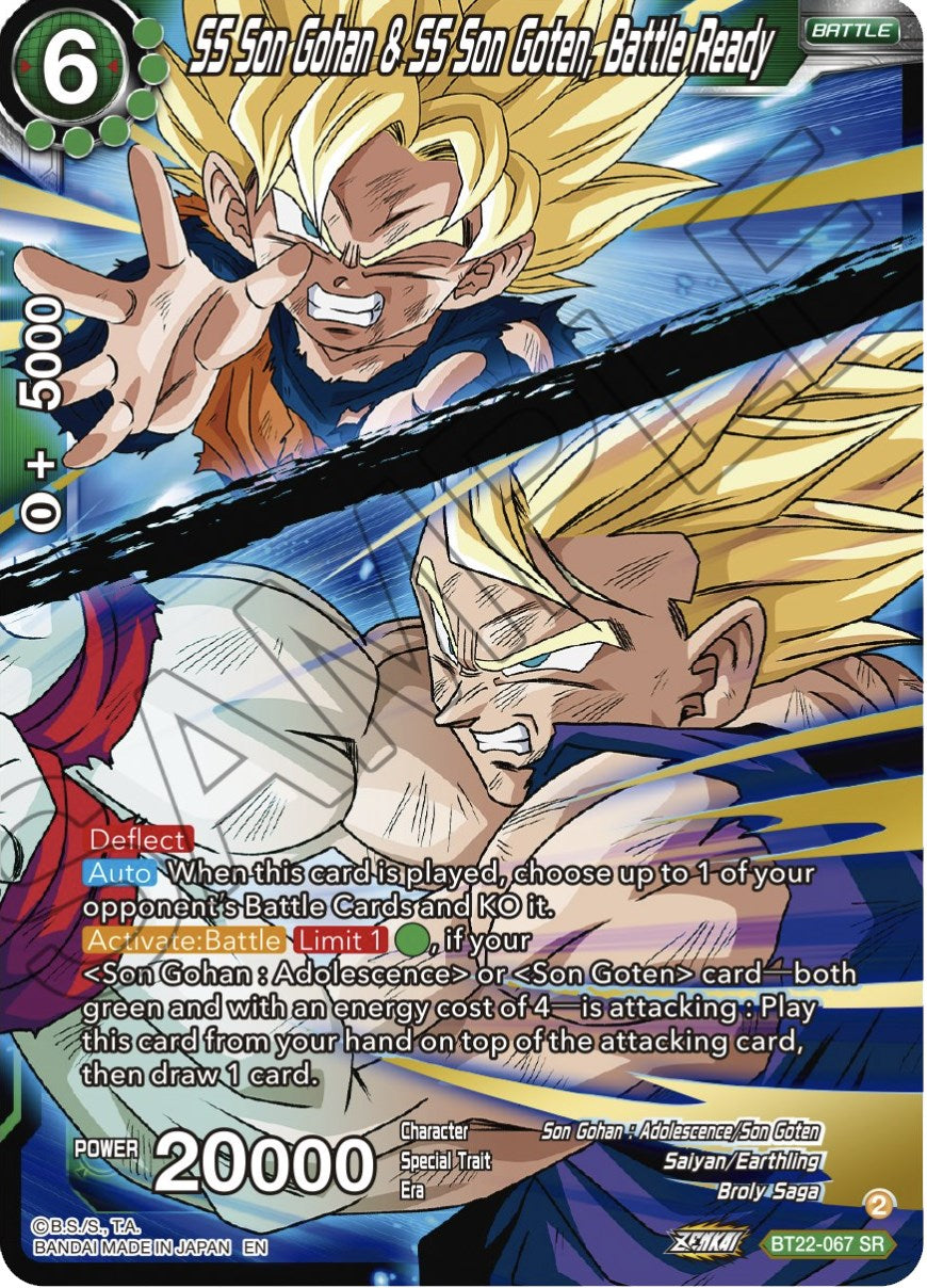 SS Son Gohan & SS Son Goten, Battle Ready (BT22-067) [Critical Blow] | Shuffle n Cut Hobbies & Games