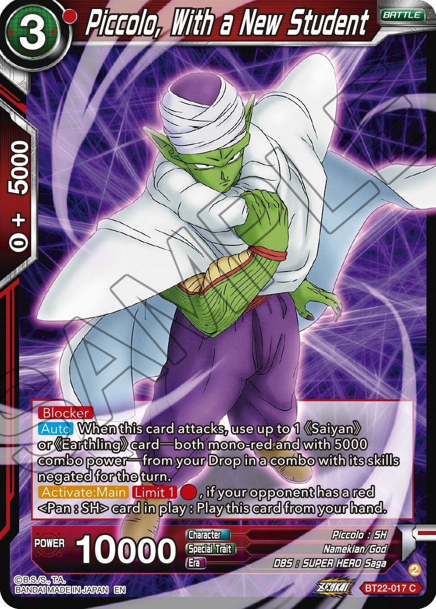 Piccolo, With a New Student (BT22-017) [Critical Blow] | Shuffle n Cut Hobbies & Games