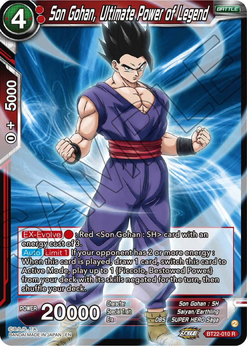 Son Gohan, Ultimate Power of Legend (BT22-010) [Critical Blow] | Shuffle n Cut Hobbies & Games