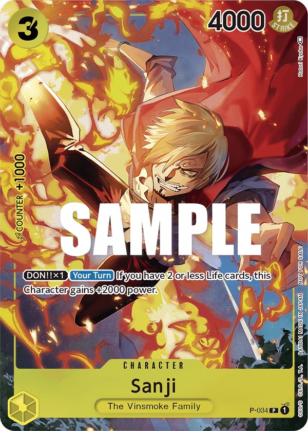 Sanji (Event Pack Vol. 2) [One Piece Promotion Cards] | Shuffle n Cut Hobbies & Games