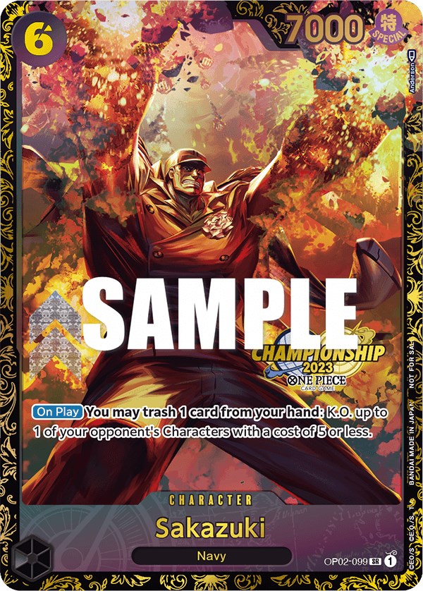 Sakazuki (Championship 2023) [One Piece Promotion Cards] | Shuffle n Cut Hobbies & Games