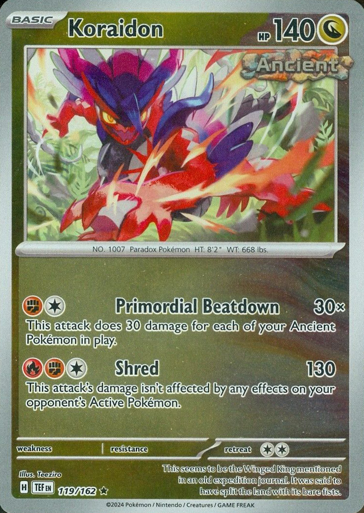 Koraidon (119/162) [Scarlet & Violet: Temporal Forces] | Shuffle n Cut Hobbies & Games