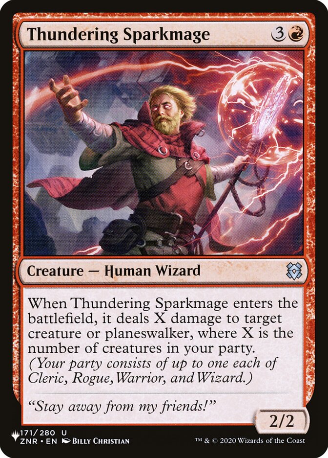 Thundering Sparkmage [The List] | Shuffle n Cut Hobbies & Games