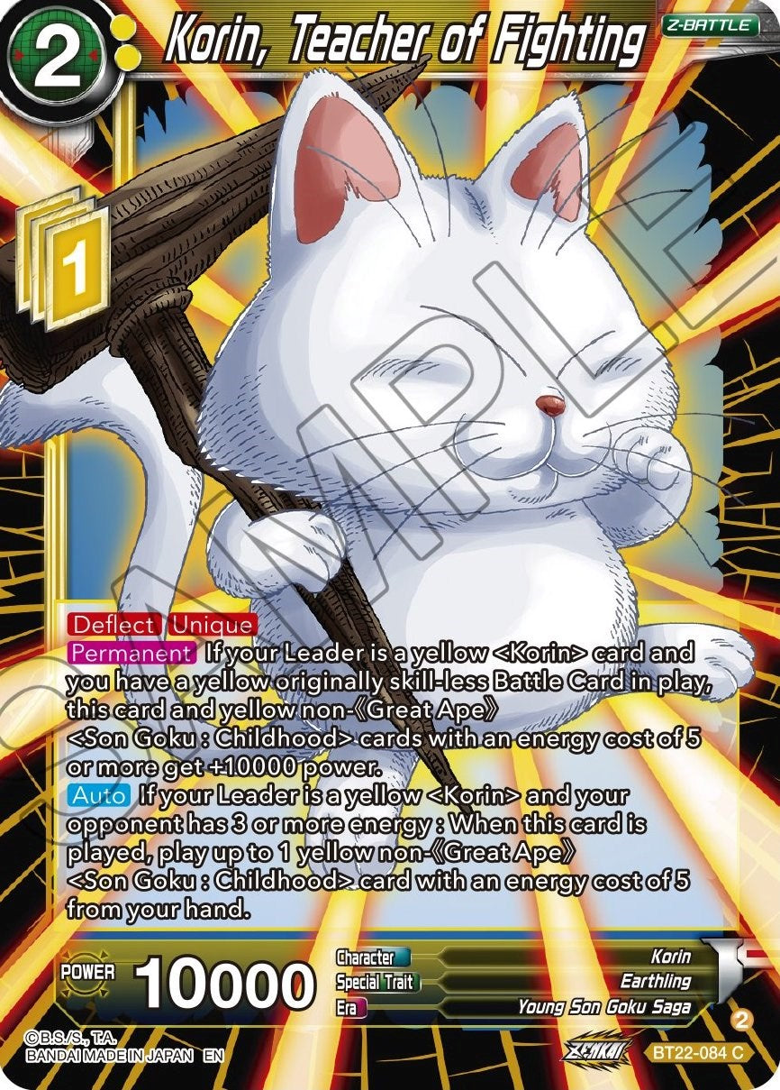 Korin, Teacher of Fighting (Bt22-084) [Critical Blow] | Shuffle n Cut Hobbies & Games