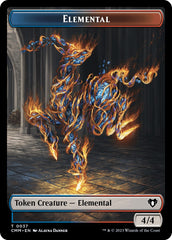 Elemental (0037) // Human Soldier Double-Sided Token [Commander Masters Tokens] | Shuffle n Cut Hobbies & Games