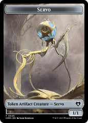 Servo // Emblem - Daretti, Scrap Savant Double-Sided Token [Commander Masters Tokens] | Shuffle n Cut Hobbies & Games