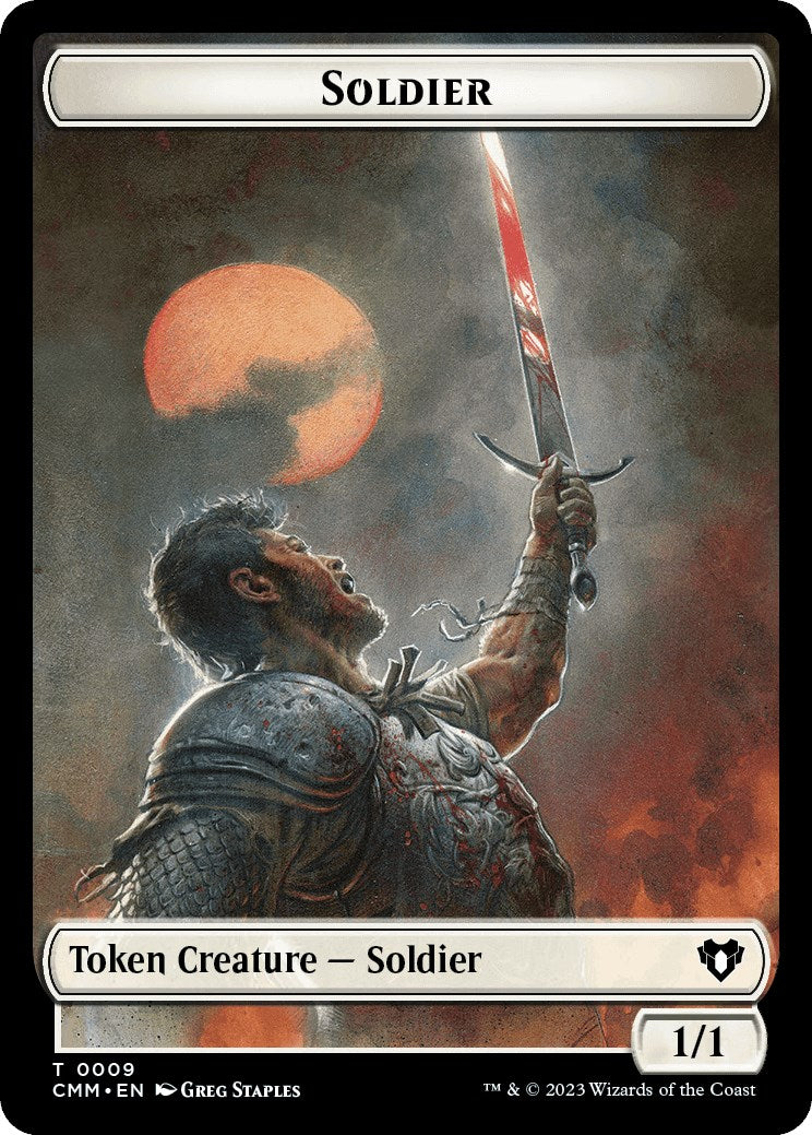 Soldier // Zombie (0013) Double-Sided Token [Commander Masters Tokens] | Shuffle n Cut Hobbies & Games