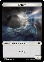 Spirit (0010) // Elemental (0025) Double-Sided Token [Commander Masters Tokens] | Shuffle n Cut Hobbies & Games