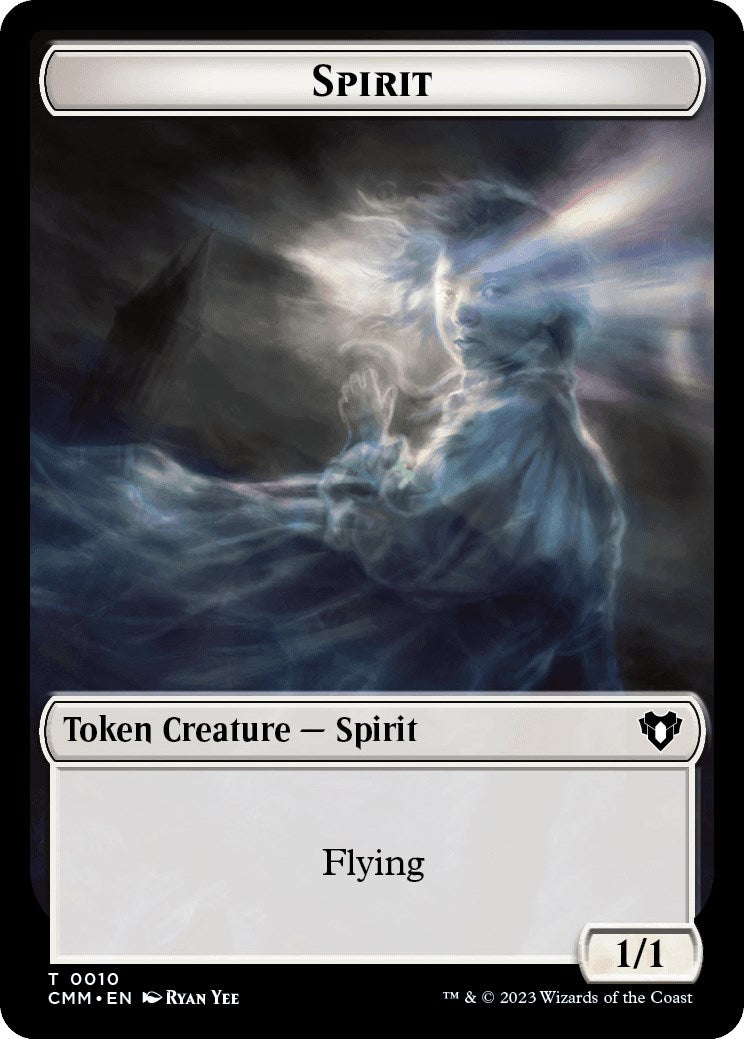 Spirit (0010) // Satyr Double-Sided Token [Commander Masters Tokens] | Shuffle n Cut Hobbies & Games