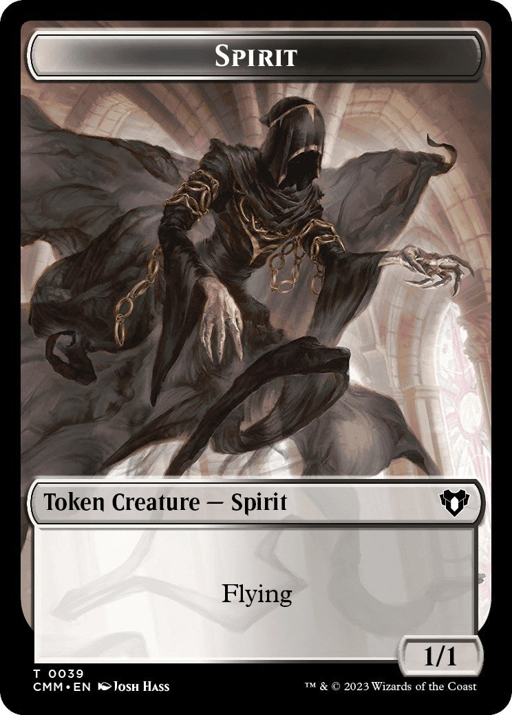 Spirit (0039) // Elephant Double-Sided Token [Commander Masters Tokens] | Shuffle n Cut Hobbies & Games