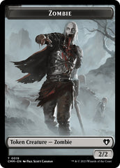 Zombie (0019) // Cat (0030) Double-Sided Token [Commander Masters Tokens] | Shuffle n Cut Hobbies & Games