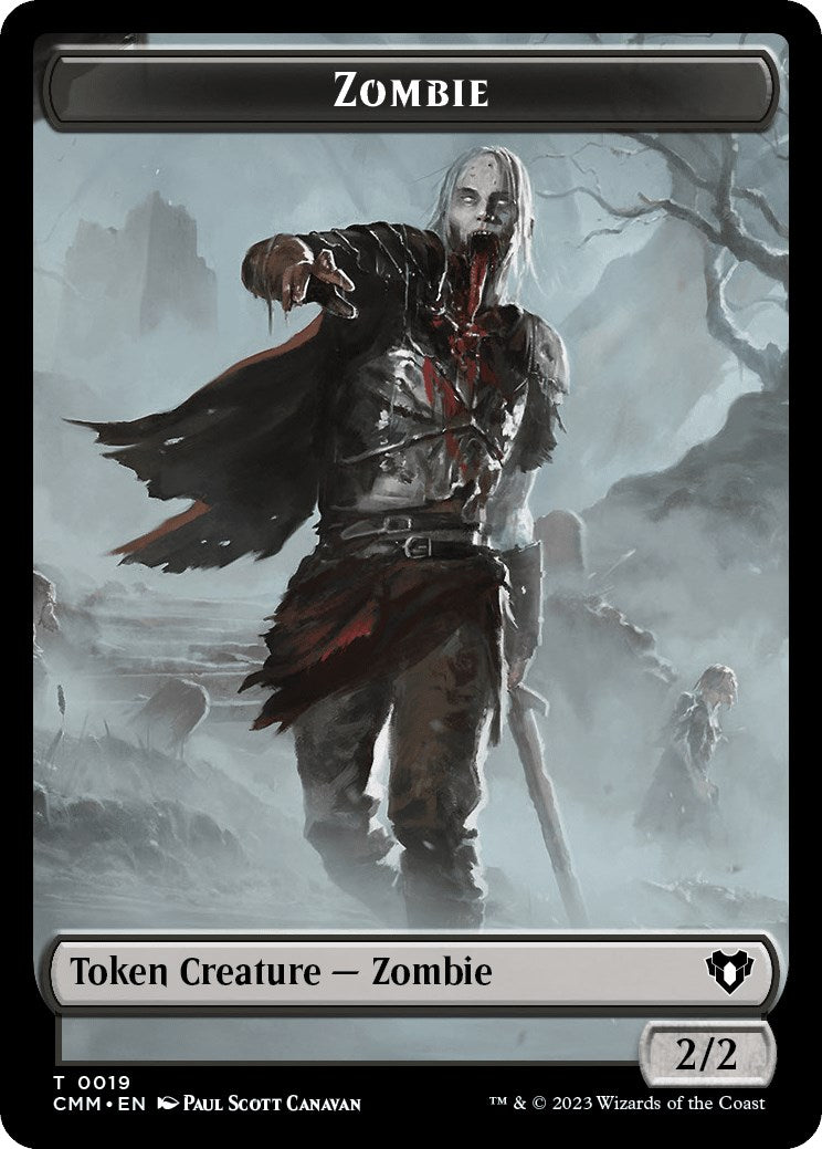 Zombie (0019) // Goblin Double-Sided Token [Commander Masters Tokens] | Shuffle n Cut Hobbies & Games