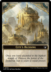 City's Blessing // Emblem - Daretti, Scrap Savant Double-Sided Token [Commander Masters Tokens] | Shuffle n Cut Hobbies & Games