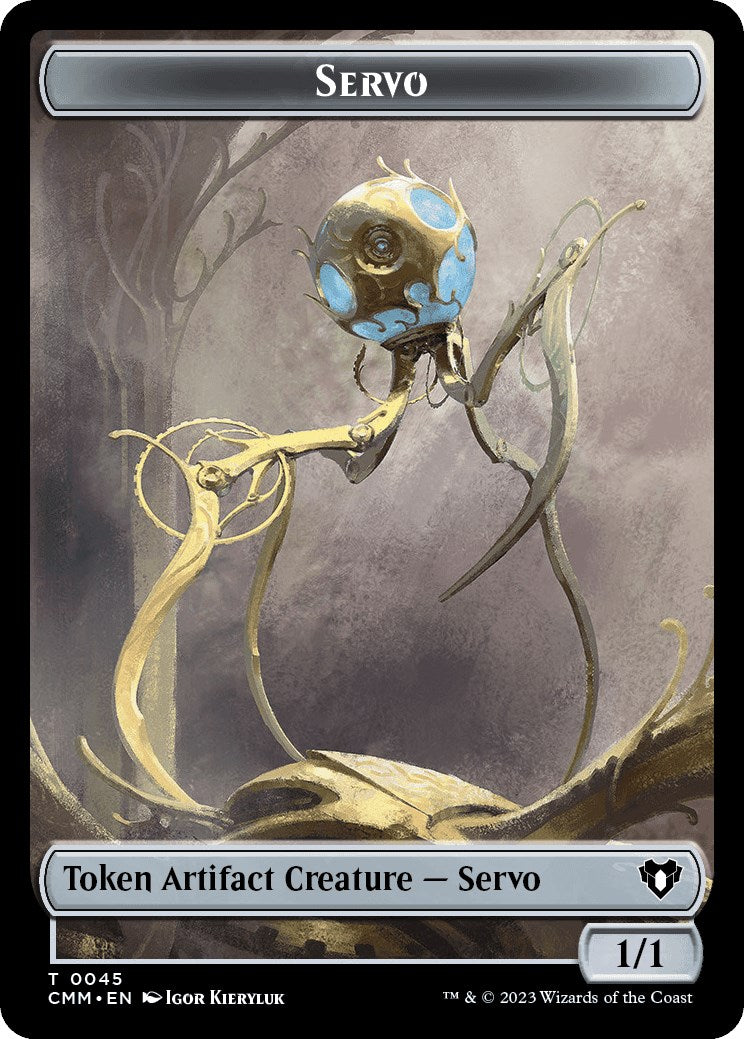 Servo // Rat Double-Sided Token [Commander Masters Tokens] | Shuffle n Cut Hobbies & Games