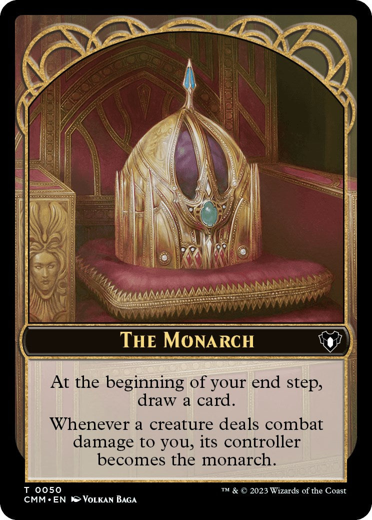 The Monarch // Drake Double-Sided Token [Commander Masters Tokens] | Shuffle n Cut Hobbies & Games