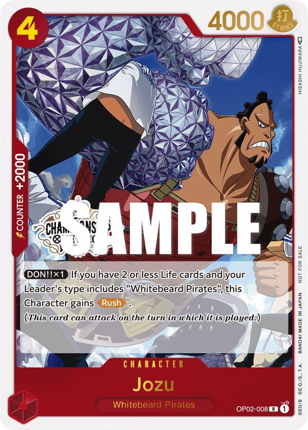 Jozu (Store Championship Participation Pack Vol. 2) [One Piece Promotion Cards] | Shuffle n Cut Hobbies & Games