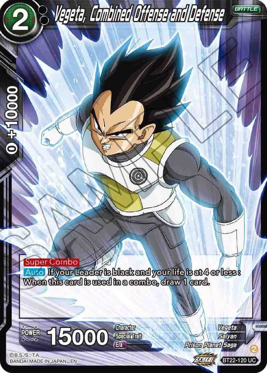 Vegeta, Combined Offense and Defense (BT22-120) [Critical Blow] | Shuffle n Cut Hobbies & Games