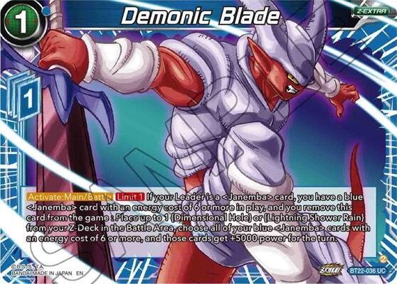 Demonic Blade (BT22-036) [Critical Blow] | Shuffle n Cut Hobbies & Games