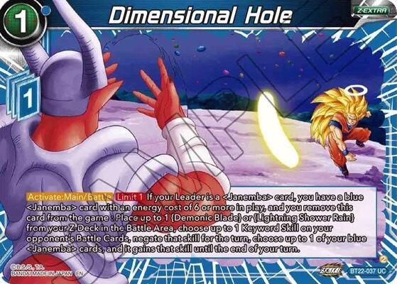 Dimensional Hole (BT22-037) [Critical Blow] | Shuffle n Cut Hobbies & Games