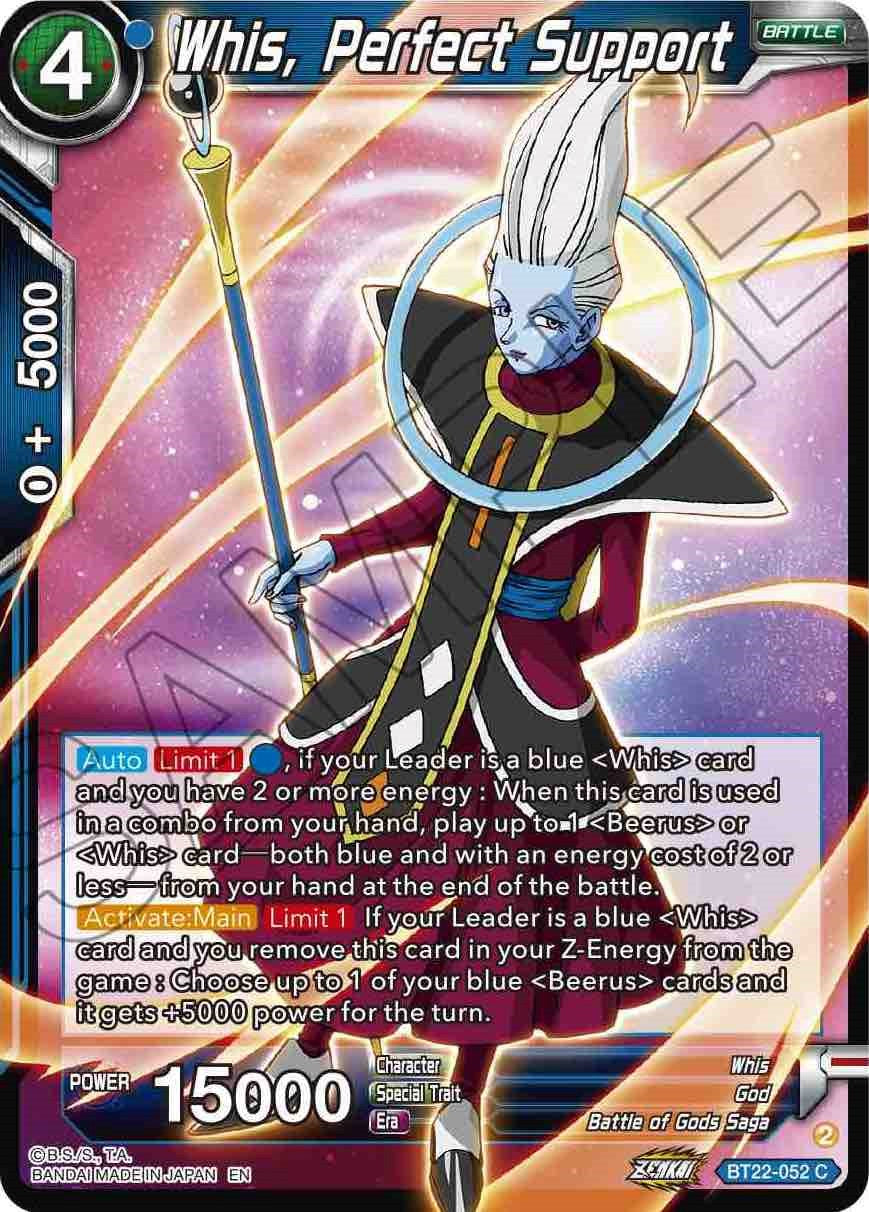 Whis, Perfect Support (BT22-052) [Critical Blow] | Shuffle n Cut Hobbies & Games