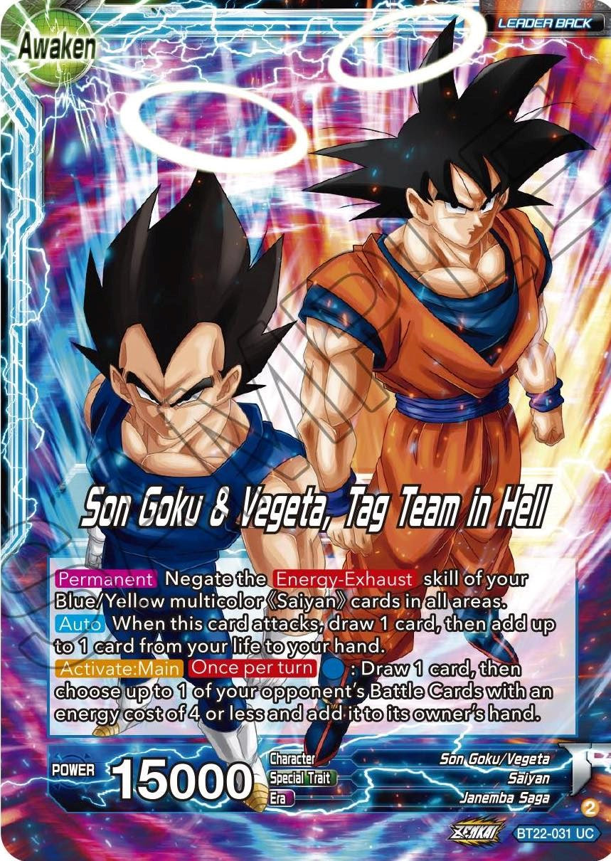 Son Goku // Son Goku & Vegeta, Tag Team in Hell (BT22-031) [Critical Blow] | Shuffle n Cut Hobbies & Games